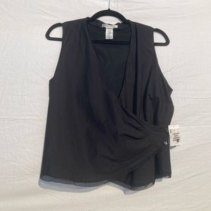 NWT Nine West Tank Wrap Blouse 12